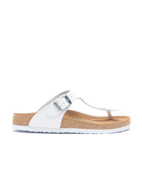 Sandales en cuir Aliz blanches