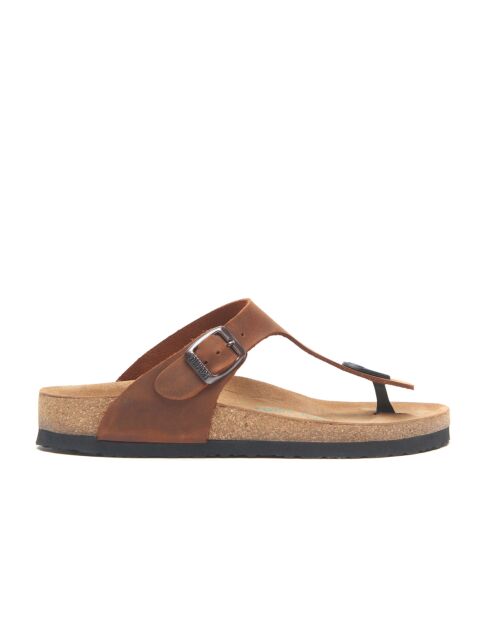 Sandales en cuir Aliz brun