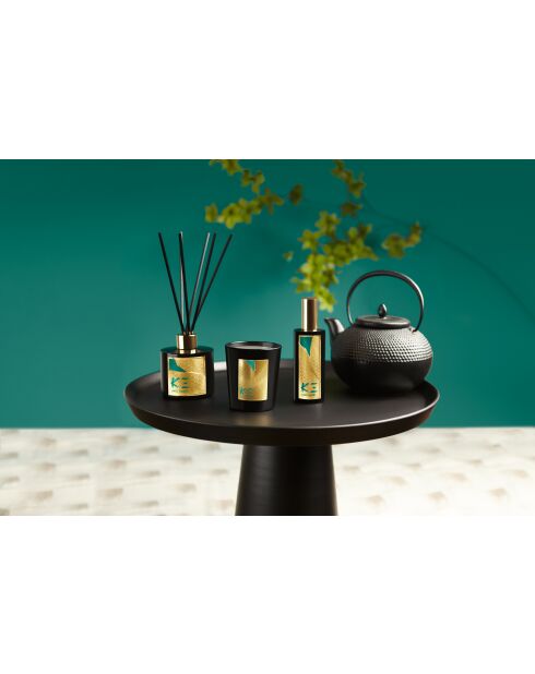 Bougie énergétique au basilic noire 200 g