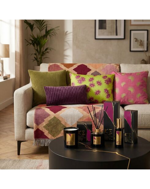 Plaid Daiya Shoru rose/rouge - 150x200 cm