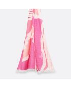 Étole en coton bio Calysto rose - 70 x 200 cm