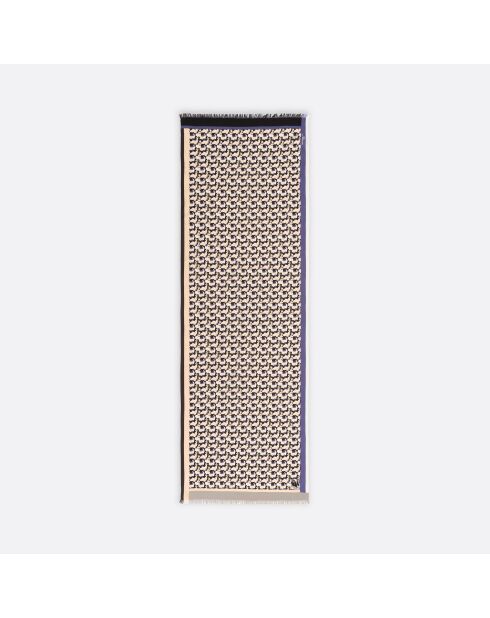 Écharpe en coton bio Onyx beige - 70 x 180 cm