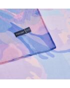 Étole en soie Ode lilas - 105 x 200 cm