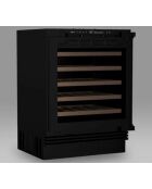 Cave à vin 48 bouteilles , compatible façade cuisine noire - 59.5X55x82 cm