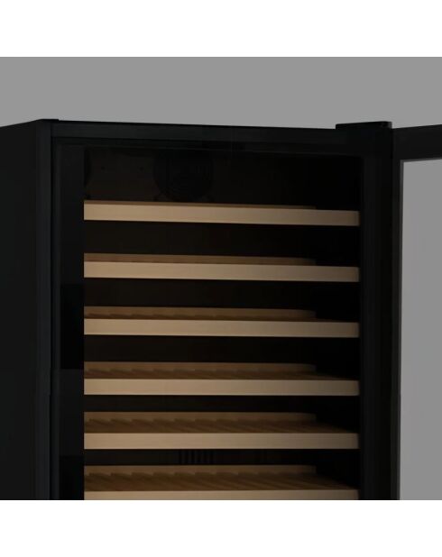 Cave à vin 199 bouteilles encastrable noire - 59.5x68x176.9 cm
