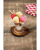 Ensemble de 2 coupes à glace en verre transparent - 280 ml