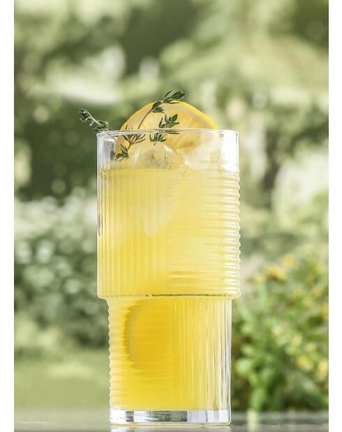 Ensemble de 6 verres transparent - 400 ml
