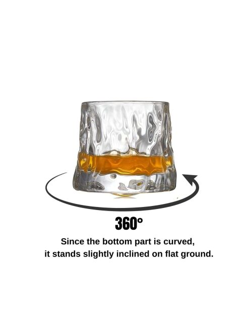 Ensemble de 2 verres à whisky transparent - 160 ml