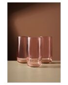 Ensemble de 3 verres rose - 365 ml