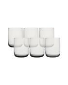 Ensemble de verres gris - 6 pièces