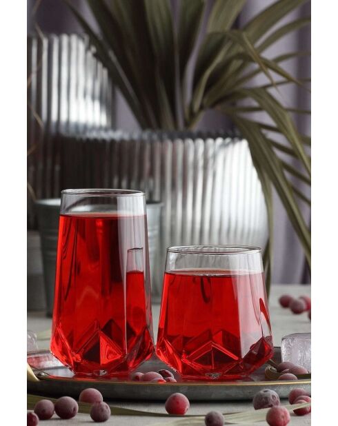 Ensemble de verres transparent - 12 pièces