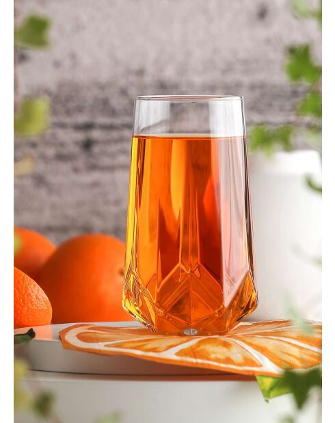 Ensemble de verres transparent - 12 pièces