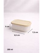 Ensemble de boîtes de rangement crème - 13 pièces