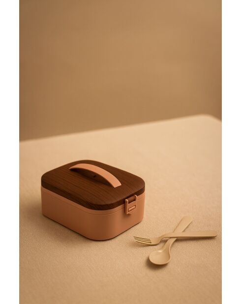 Boîte à déjeuner rose - 650 ml