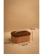 Boîte à déjeuner rose - 650 ml
