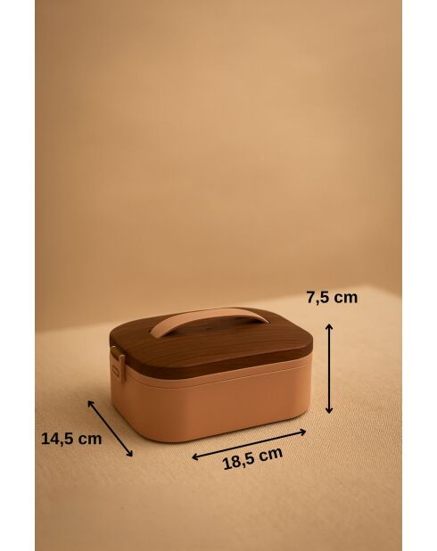 Boîte à déjeuner rose - 650 ml