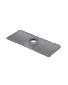 Grijze spatbescherming voor spoelbak - 13,7 x 37 x 1,5 cm