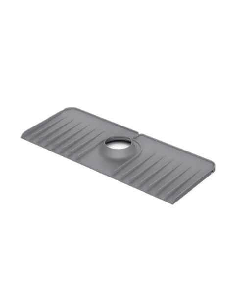 Grijze spatbescherming voor spoelbak - 13,7 x 37 x 1,5 cm
