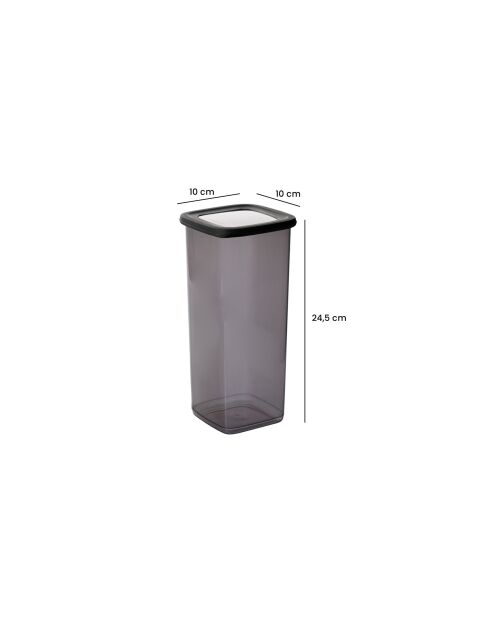 Ensemble de boîtes de rangement anthracite - 18 pièces