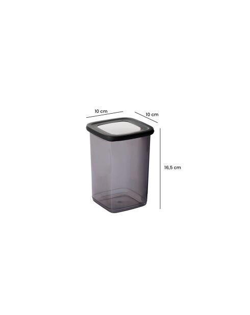 Ensemble de boîtes de rangement anthracite - 18 pièces