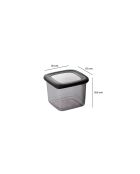 Ensemble de boîtes de rangement anthracite - 18 pièces