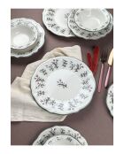 Service de table multicolore - 24 pièces