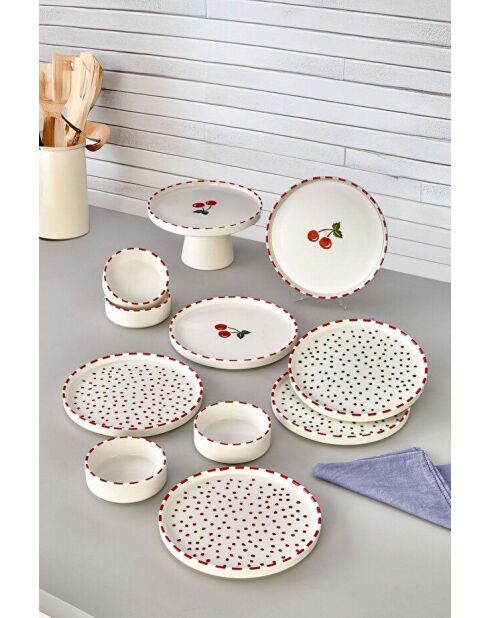 Ensemble petit-déjeuner multicolore - 11 pièces