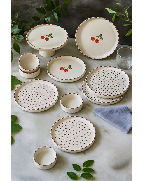 Ensemble petit-déjeuner multicolore - 11 pièces