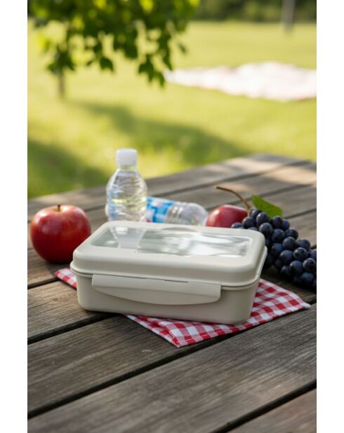 Boîte de rangement crème - 750 ml