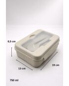 Boîte de rangement crème - 750 ml