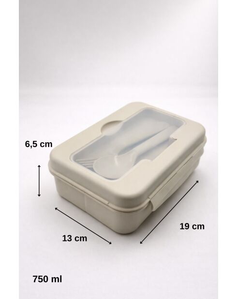 Boîte de rangement crème - 750 ml