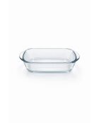 Set de 2 bandejas de vidrio transparente - 400 ml
