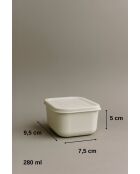 Ensemble de boîtes de rangement écru - 3 pièces