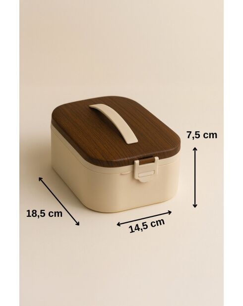 Boîte à déjeuner brun - 650 ml