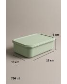 Set de cajas de almacenamiento verdes - 13 piezas