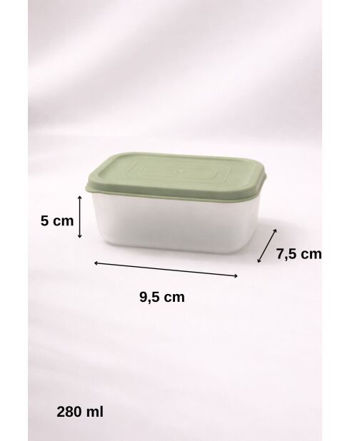 Set de cajas de almacenamiento verdes - 13 piezas