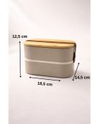 Grijze lunchbox - 1.000 ml