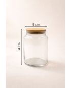 Ensemble de 12 bocaux transparent - 900 ml