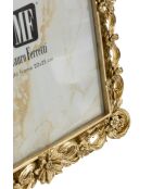 Portafoto in poliresina e vetro Classic dorato — 26,9x2x32,3 cm (formato foto 20x25 cm)