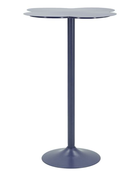 Table de bar en métal Clox bleu pétrole – D.60x103 cm