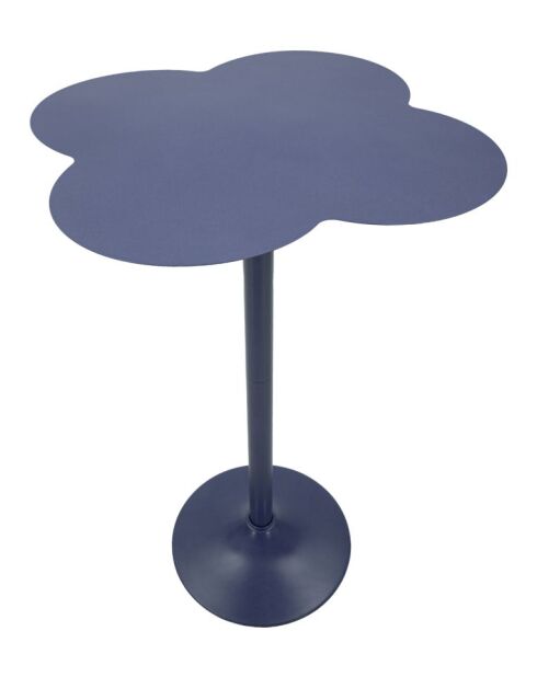 Table de bar en métal Clox bleu pétrole – D.60x103 cm