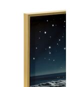 Impression décorative sur toile laquée en bois de sapin, toile et plastique Colors (modèle A) avec cadre multicolore – 60x3,5x90 cm