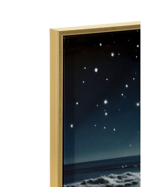 Impression décorative sur toile laquée en bois de sapin, toile et plastique Colors (modèle A) avec cadre multicolore – 60x3,5x90 cm