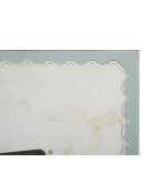Hellblau/silberner Fotorahmen aus Zink und Juliette-Glas — 22,7 x 1,3 x 27,6 cm (Fotogröße 20 x 25 cm)