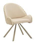Lot de 2 chaises en bois de jeu Stockholm crème – 58x53x85 cm