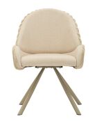 Lot de 2 chaises en bois de jeu Stockholm crème – 58x53x85 cm