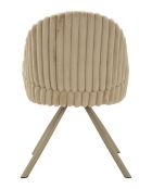 Lot de 2 chaises en bois de jeu Stockholm crème – 58x53x85 cm