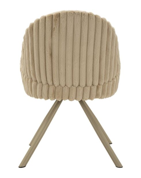 Lot de 2 chaises en bois de jeu Stockholm crème – 58x53x85 cm