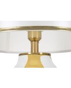 Lampe de table en céramique or et blanche – D.40x70 cm