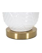 Lampe de table en céramique or et blanche – D.40x70 cm